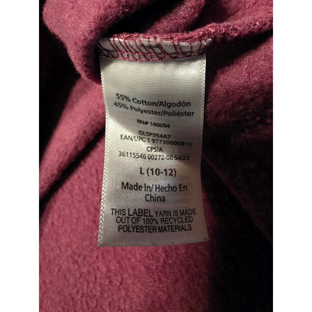 989 Care Bears Kids Maroon Be Kind To Your Mind Graphic Sweatshirt L 10/12 - Picture 3 of 5